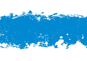 blue ink splat banner