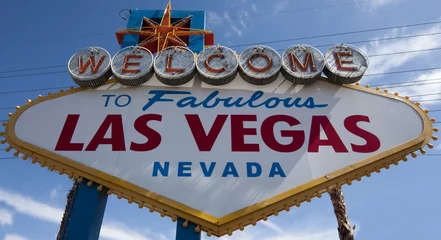 Foto op Plexiglas Welkom bij Fabulous Las Vegas Sign © Tatagatta