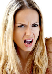 Angry young woman