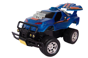 Blue Convertible race toy Car