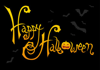 Halloween inscription