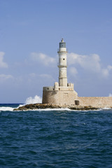 Lighthouse in Chania Harbor