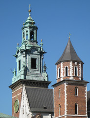Fototapeta na wymiar Kraków, Türme z Wawelkathedrale