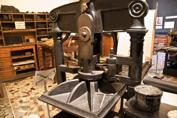 antica macchina da stampa