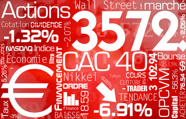 Bourse en baisse