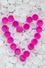 Recyclage coeur... la vie en rose