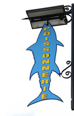 Fototapeta premium enseigne poissonnerie