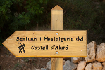 Señal Castillo Alaro Mallorca Baleares