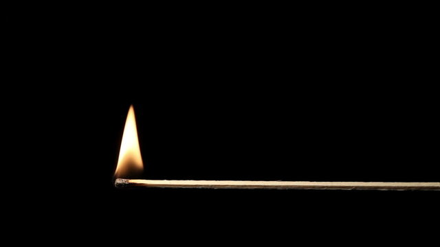 match ignate and burn slowly