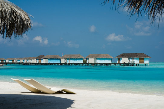 Beach View With Water Bunglows and Twin Seats