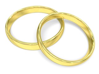 wedding rings with blurry focus