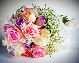 Bride's wedding bouquet