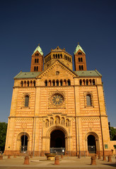 Fototapeta na wymiar Speyer Cathedral main facade, Germany