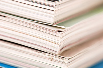 Stack of magazines
