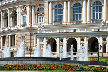 Public opera theater in Odessa Ukraine