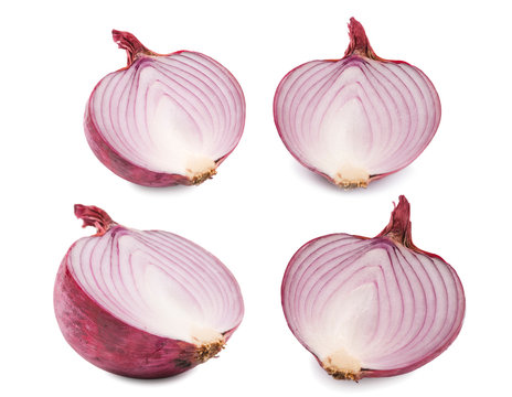 Detail of purple onion, vegetables