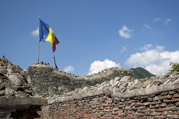 Naklejka premium Poienari fort, Vlad Dracul fortress - Romania