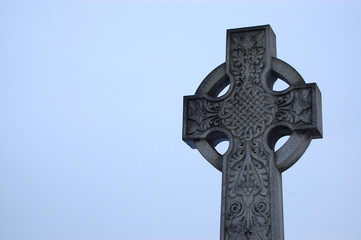 Celtic cross gravestone