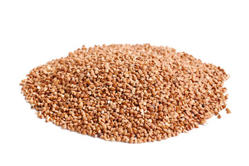 buckwheat on white background