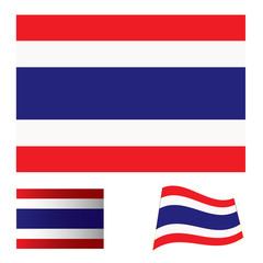 Thailand flag set