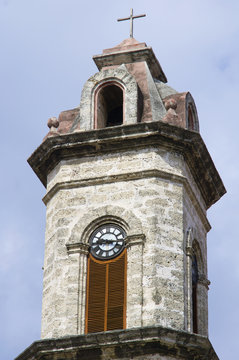 tower of the cathedral of San Cristobal, Havana