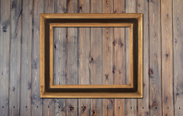 Obraz na płótnie Canvas photo frame over pannel wood background