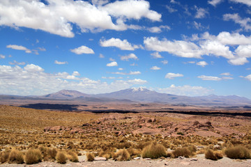 Clouds and desert