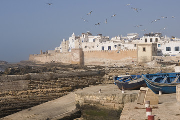 Historic seaside village of Essaouira in Morocco.