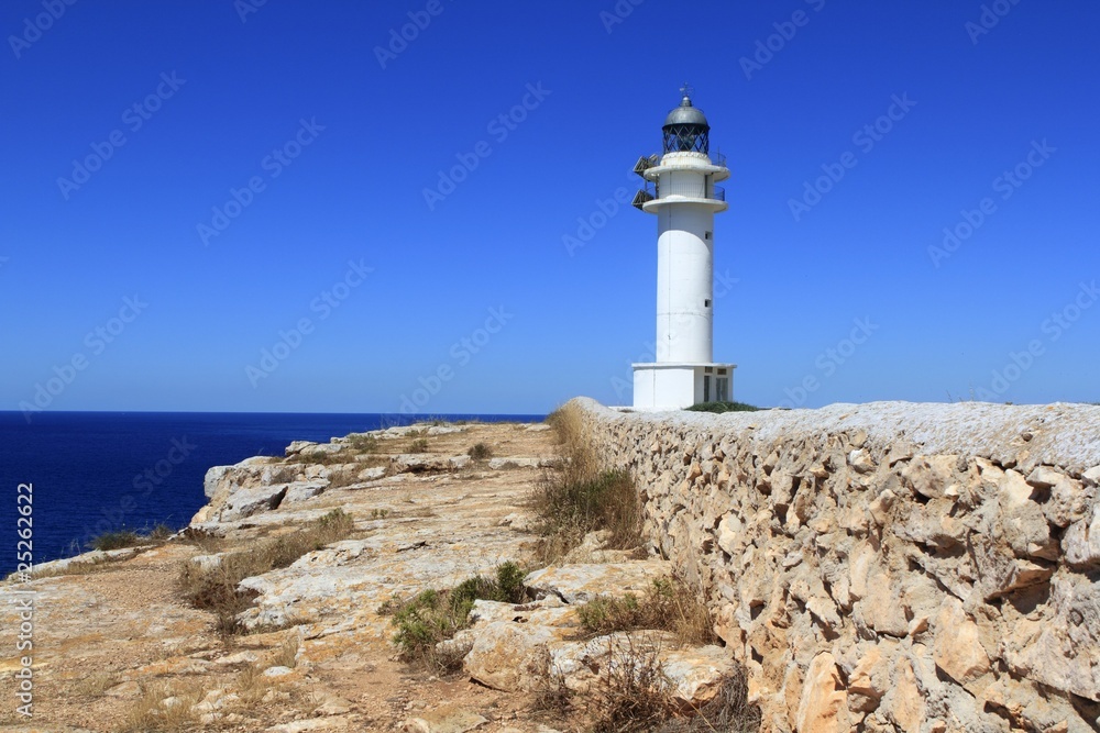 Sticker barbaria lighthouse formentera balearic islands