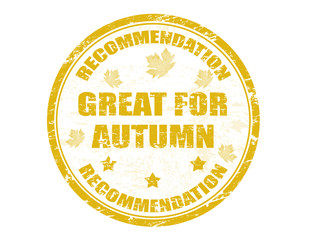 Great for autumn stamp