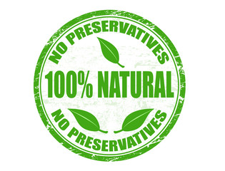 No preservatives -100% natural stamp