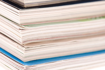 Stack of magazines