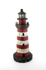 lighthouse wooden painted