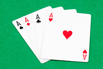 Poker of aces