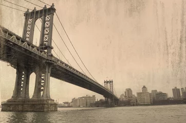 Selbstklebende Fototapeten Brooklyn Brücke © archana bhartia