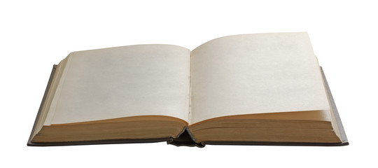 blank open book