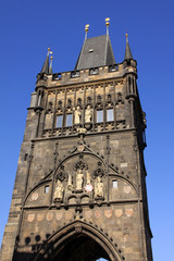 Fototapeta na wymiar Prague Old Town Bridge Tower
