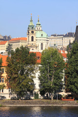 View on Prague St. Nicholas' Cathedral