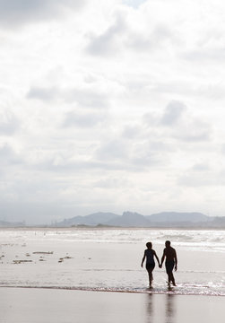 pareja en la playa