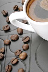 Turkish coffee from top.