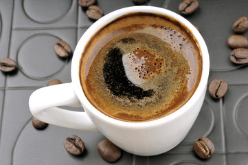 Turkish coffee from top.