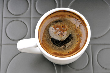 Turkish coffee from top.