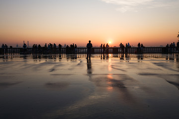 Obraz premium Moskau bei Sonnenaufgang