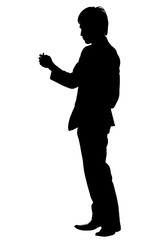 男性のシルエット