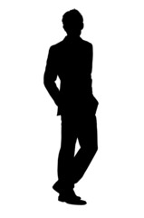 男性のシルエット