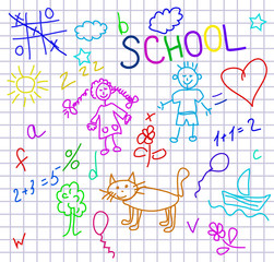 vector kids background