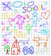 vector kids background