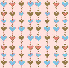vector background with hearts