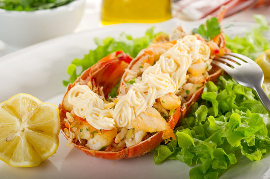 lobster with mayonnaise sauce- Aragosta con maionese