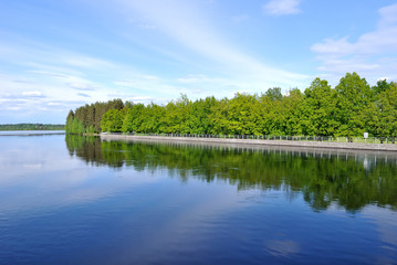 Imatra, river Vuoksi. Finland
